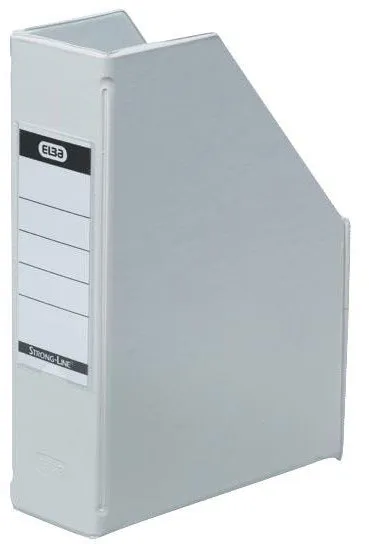 Colector de reviste Elba în format A5 cu lățime a cotorului de 60 mm, culoare albă