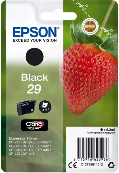Cartuș de cerneală neagră Epson 29